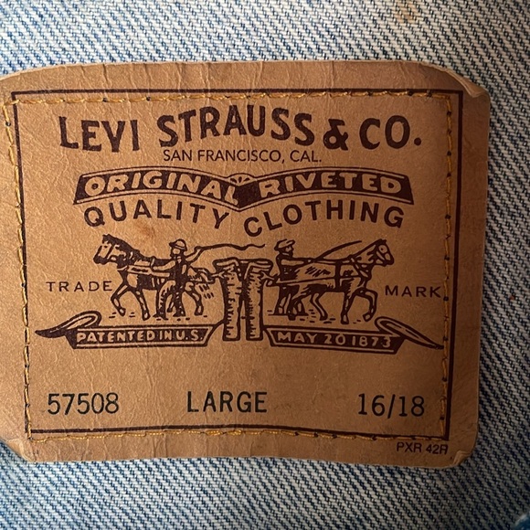 Vintage 90s Orange Tab Levi’s Denim Jacket - Picture 3 of 11